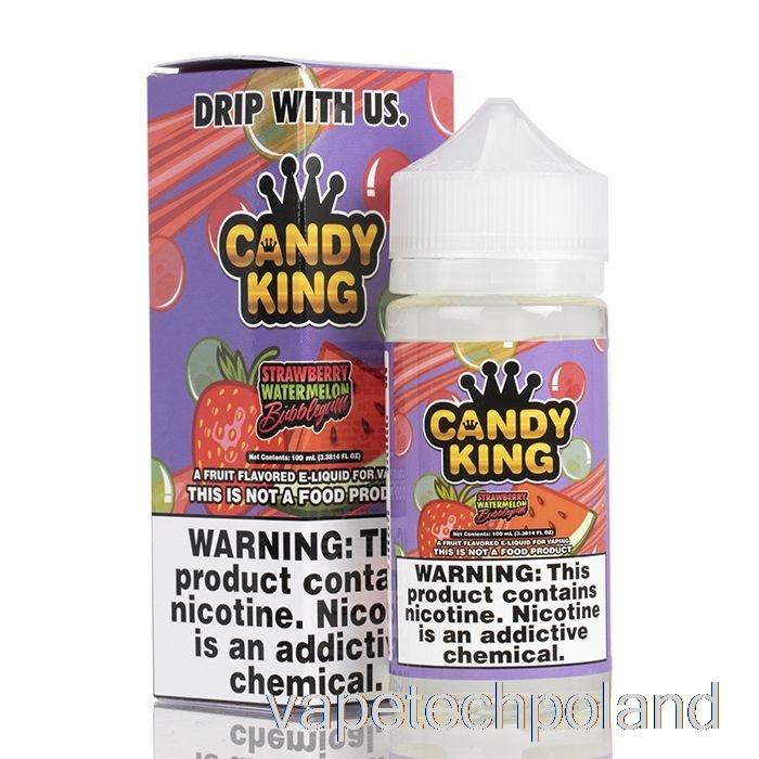 Vape Pod Truskawkowy Arbuz Guma Balonowa - Candy King - 100ml 0mg